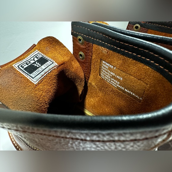 Frye boots Dakota mid lace women’s size 7 - Picture 2 of 7